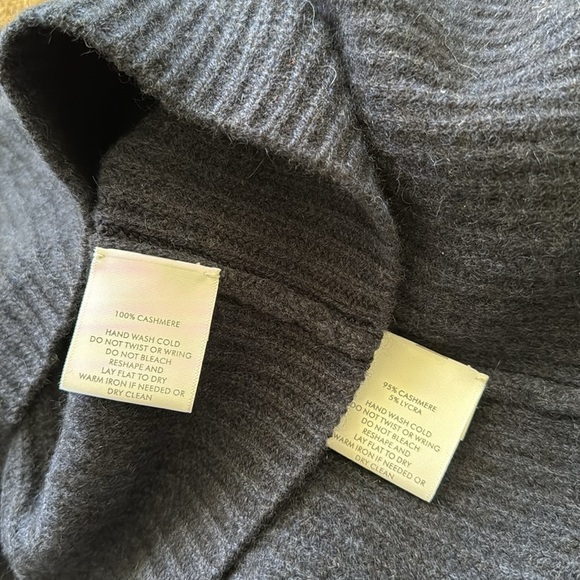 NWT White + Warren Cashmere Ribbed Shell Tank and Midi Pencil Skirt Set Navy - Picture 6 of 10